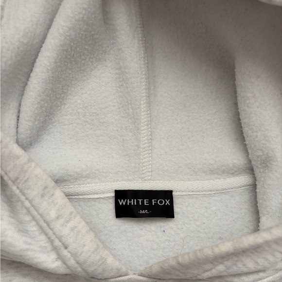 White Fox Boutique Light Gray (Heather Gray) Hoodie - Picture 3 of 4